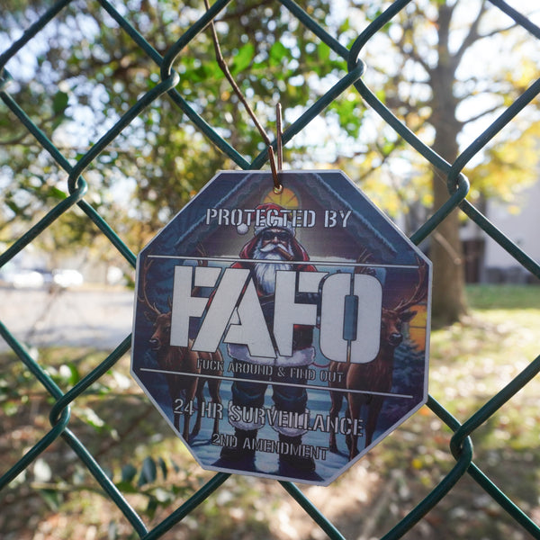 FAFO Holiday Metal Ornament