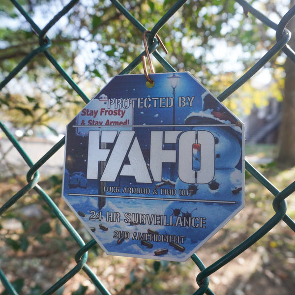 FAFO Holiday Metal Ornament