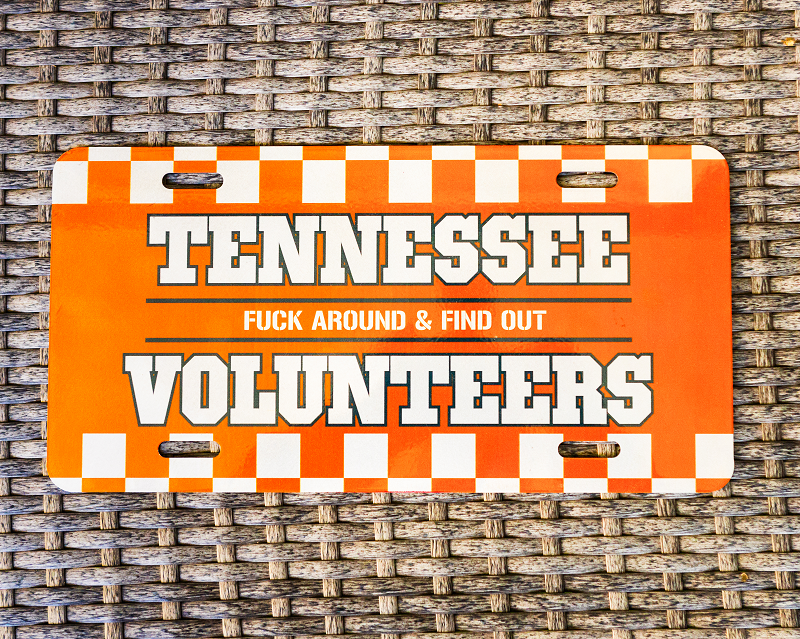 Tennessee Vols FAFO License Plate