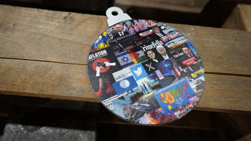 2023 Year in Review Metal Ornament