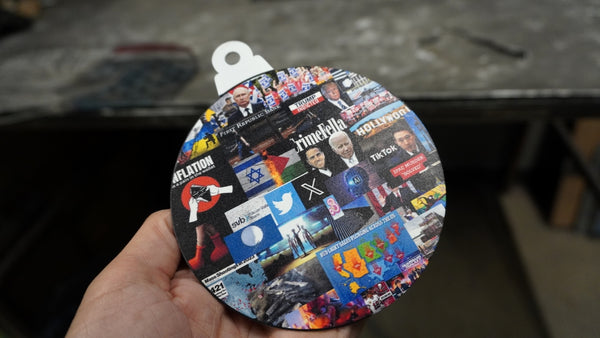 2023 Year in Review Metal Ornament