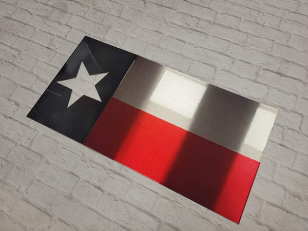 18" Texas Flag featuring red, white, and blue colors. Limited overstock available for same-day or next-day shipping.