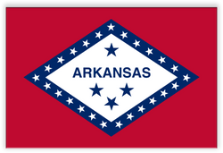 Arkansas State Metal Flag