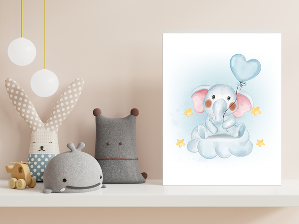 Baby Elephant Nursery Décor