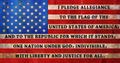 Rustic Pledge Of Allegiance Flag (Free)