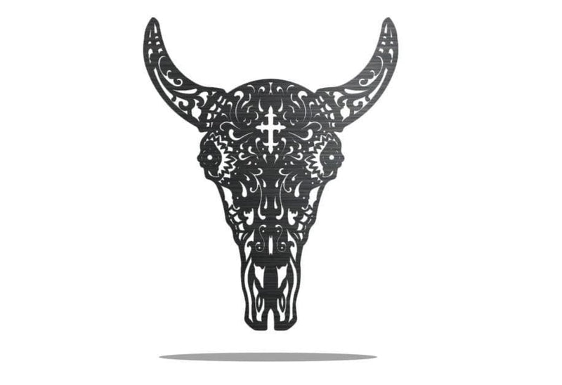 Bull Sugar Skull - Nashville Metal Art