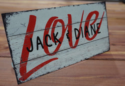 Personalized Desktop Love Sign