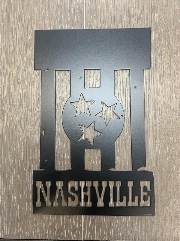 Nashville Tri Star - Nashville Metal Art