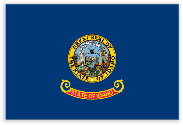 Idaho State Metal Flag