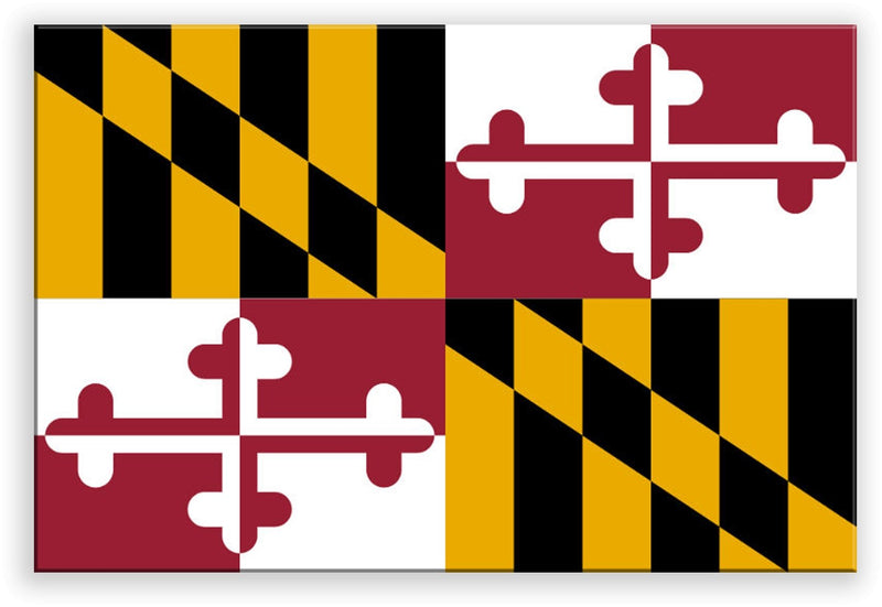 Maryland State Metal Flag