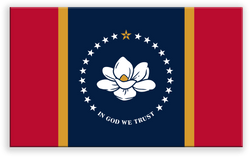 Mississippi State Metal Flag