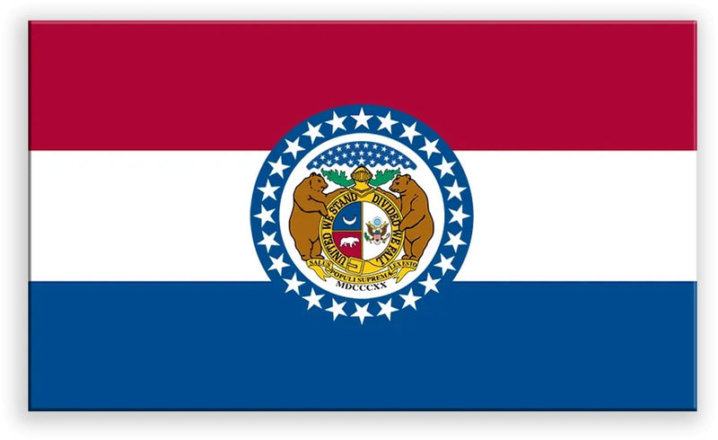 Missouri State Metal Flag