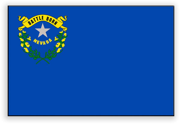 Nevada State Metal Flag