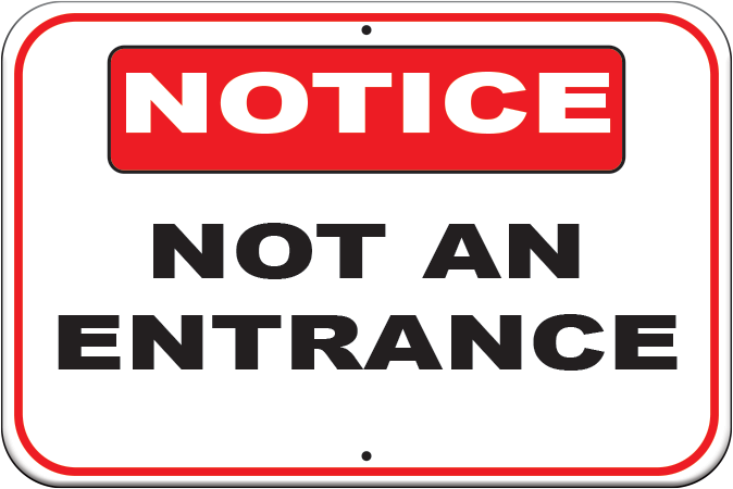 No Entry Signs - Durable Aluminum & Custom Sizes – Nashville Metal Art no-entry-signs-durable-aluminum-custom-sizes-nashville-metal-art