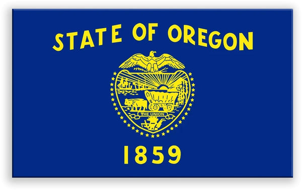 Oregon State Metal Flag