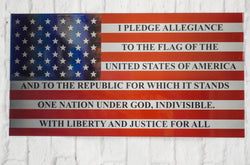 In-Stock 12"Pledge Of Allegiance Flag
