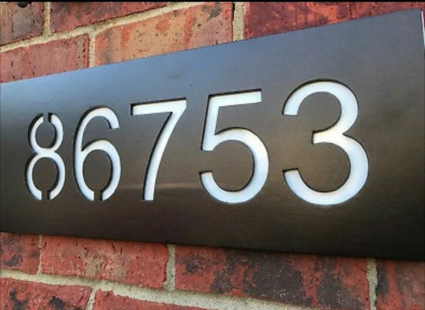 Big Number Address Plaque - Nashville Metal Art