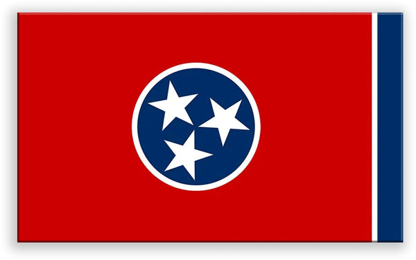 Tennessee State Metal Flag