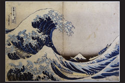 The Great Waves Off Kanagawa - Hokusai  Fine Art Metal Print