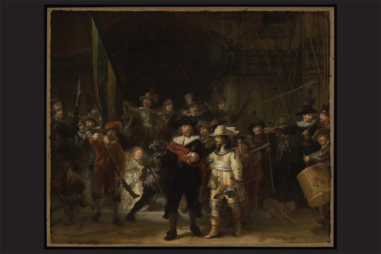 The Night Watch- Rembrandt  Fine Art Metal Print