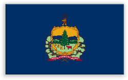 Vermont State Metal Flag