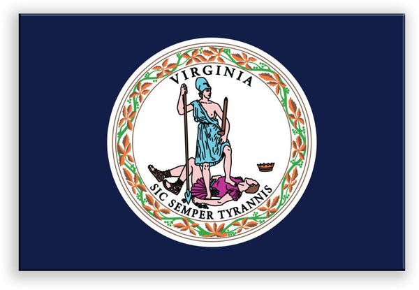 Virginia State Metal Flag