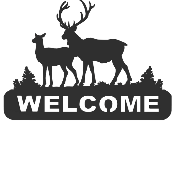Deer Welcome Sign