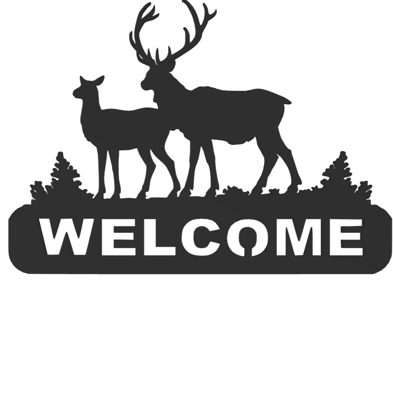 Deer Welcome Sign