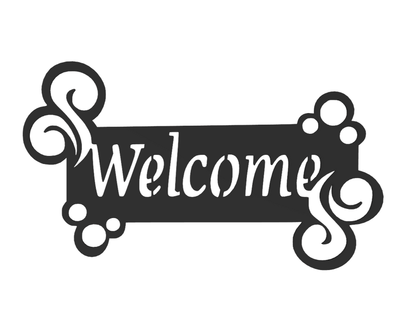 Welcomesign Bmp Welcome Sign Clipart Black And White