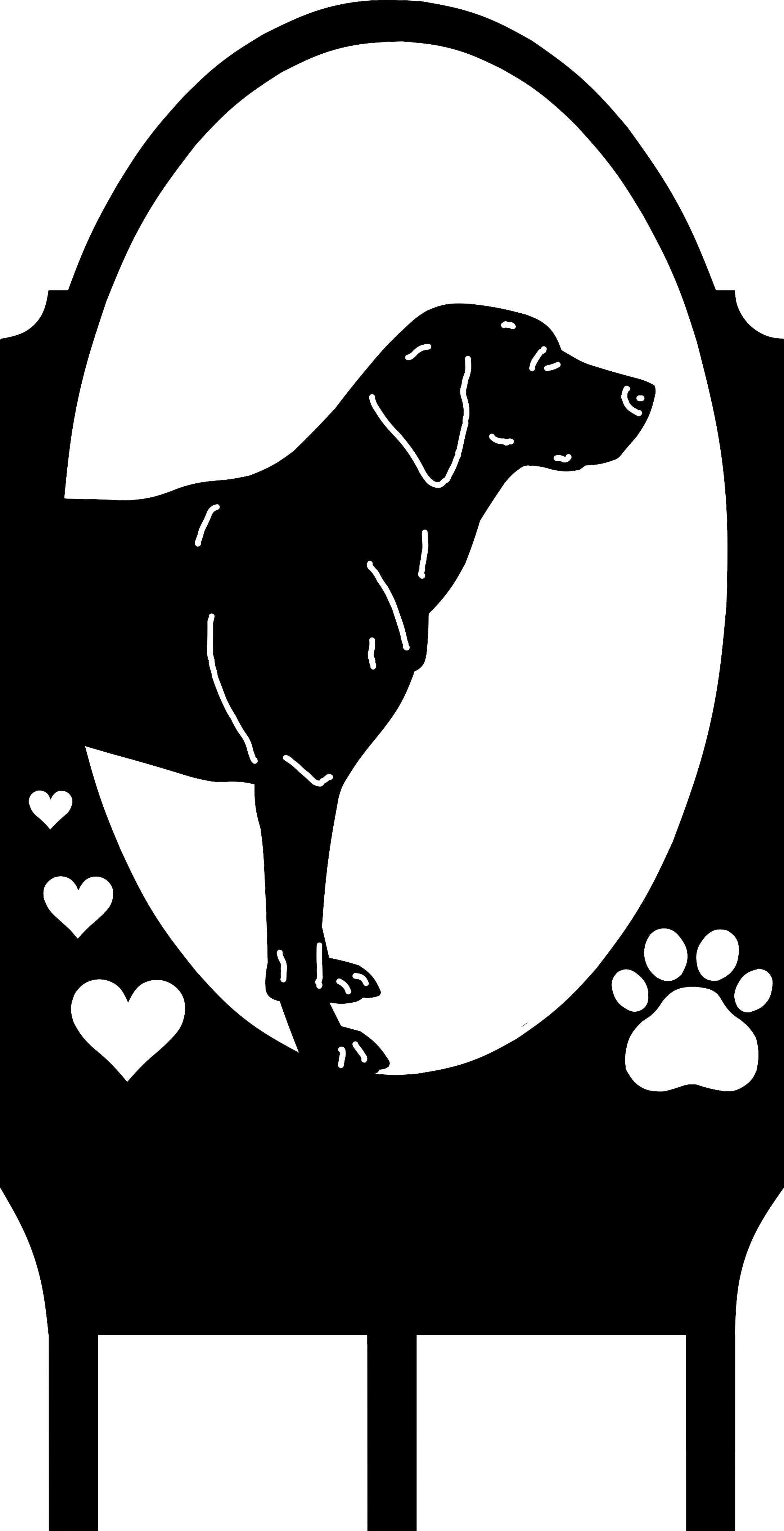 Custom Dog Address Sign – Pick Your Pup – Nashville Metal Art