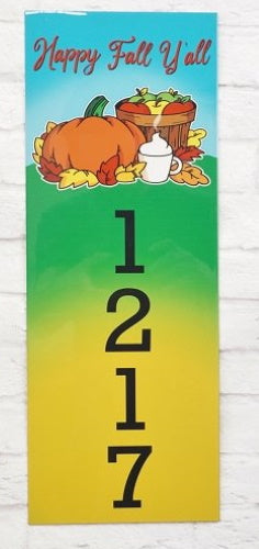 Fall Address Sign