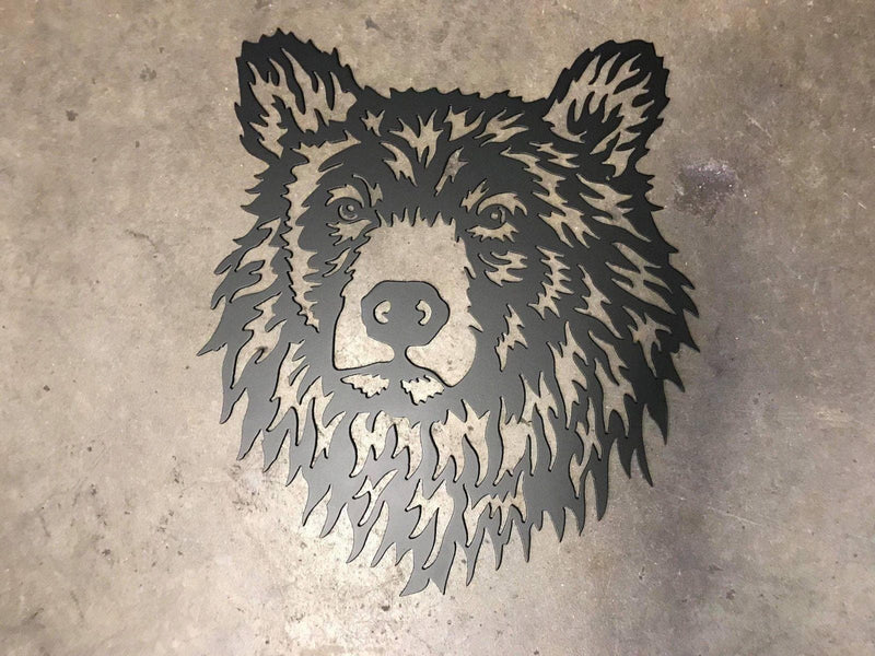 Grizzly Bear Portrait - Nashville Metal Art