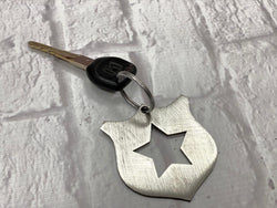 Police Badge Keychain - Nashville Metal Art