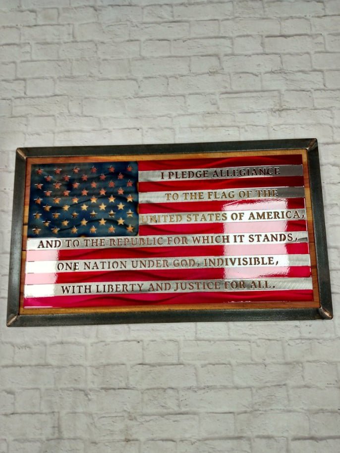 Pledge Frame Design Rustic Steel Frame – Nashville Metal Art