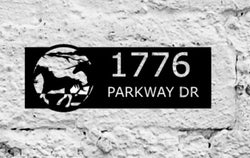 Scenic Address Sign - Outdoors