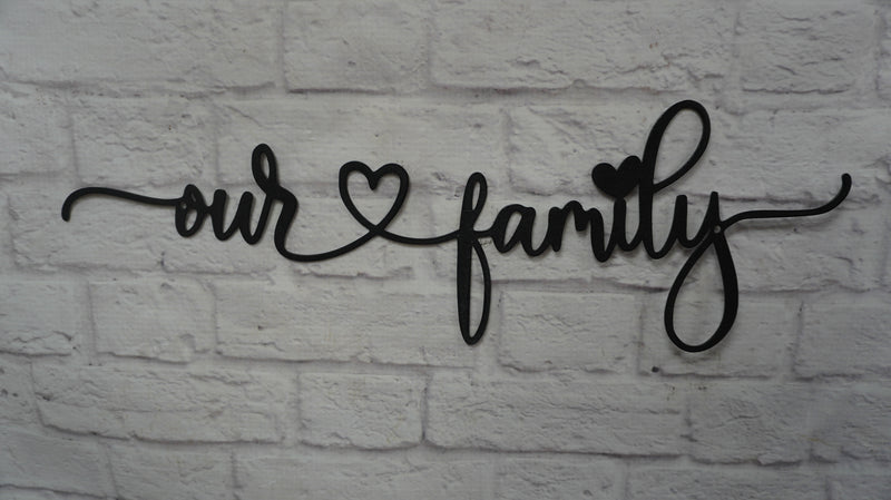Our Family Steel Wall Decor