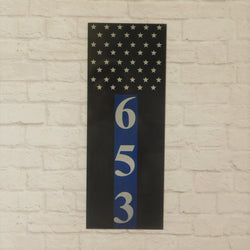 Thin Blue Line Address Flag